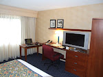 Workspace in Room at Marriott Courtyard-Beachwood