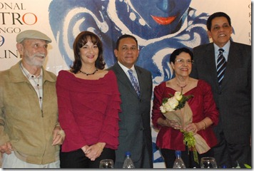 Eduardo Di Mauro, Karina Noble, José Rafael lantigua, Maricusa Ornes y César Pina Toribio.