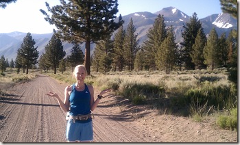 Mammoth Lakes trail run Alissa