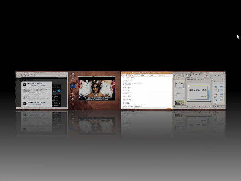 Ubuntu 3D桌面特效平行排列