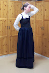 Slashed bodice, side