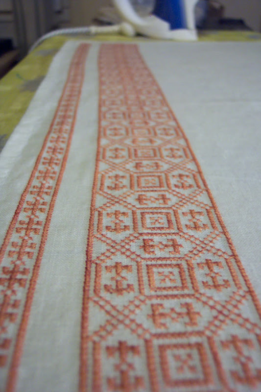 Apron embroidery row 1 & 2