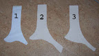 Three pattern iterations for my hood brim