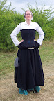 The skirt bloused over a belt at Visby