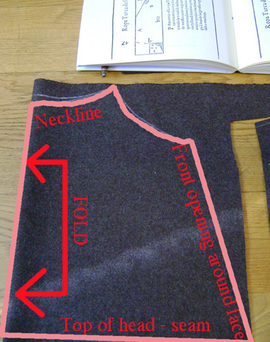 Hood patterned
