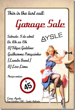 Garage Sale last call