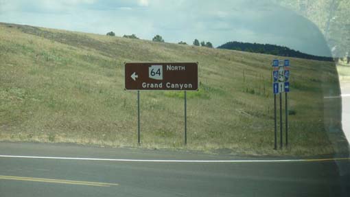 Grand Canyon road sign