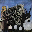 N. Pirosmani. Firewood Seller. 