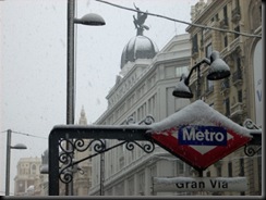 Metro Gran Vía Nieve