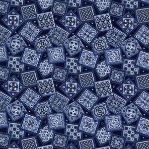 CX4122 Denim Western Bandana