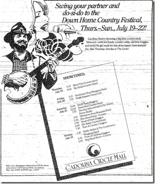 Down Home Country Festival July 1990