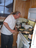 Flipping Italian sized lefsa