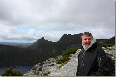 Gerhard at Marions Lookout, Cradle Mountain NP, Tasmania