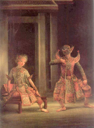 รูปภาพ ศิลปะ ภาพเขียน ภาพวาดลายเส้นสวยๆของ อ.จักรพันธุ์ โปษยกฤต