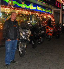 Im wearing the jacket at Petron Kisad Rd