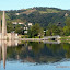 Chavanay, River Rhone - bridge support remains