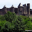 Carcassonne, Canal du Midi - la Cité fortified town / castle (c.1300)