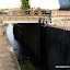 Montauban - lock (ecluse) from the Canal de Montech down to the River Tarn