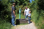 David explaining to Alex why indoor plumbing rocks