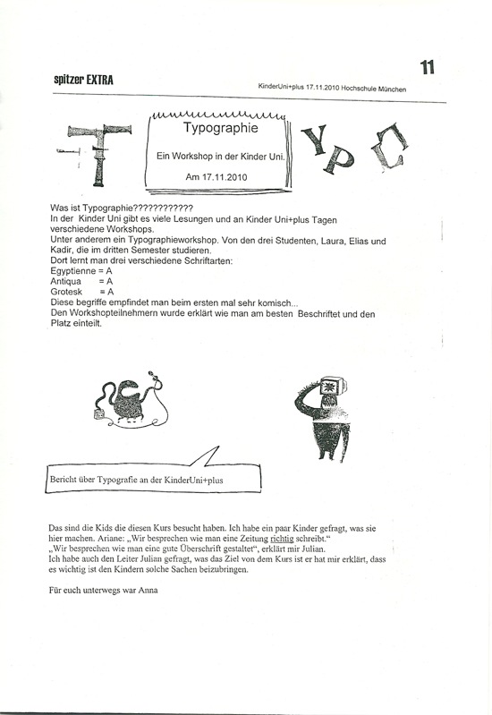 Spitzer Typografie-Workshop