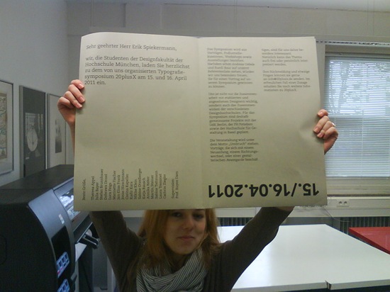 Typografie Symposium Brief