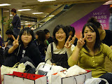 At the airport going home.