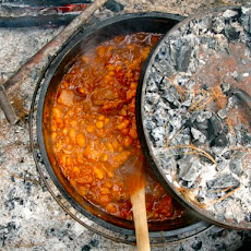 Campfire Chili in a Dutch Oven
