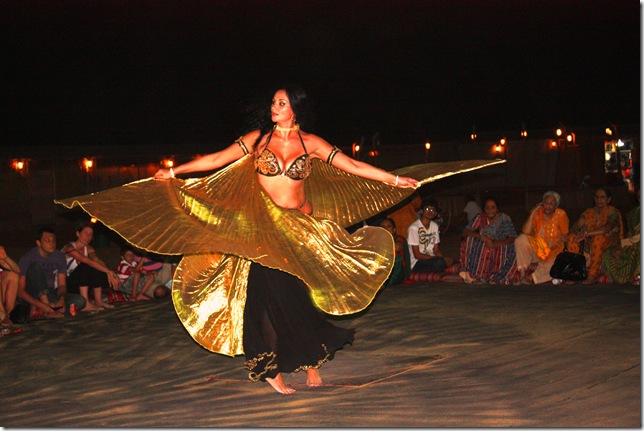 ­A-belly dancer