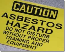 Asbestos Sticker