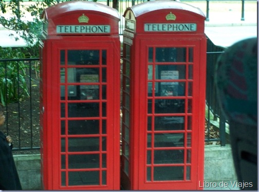 Cabinas telefónicas típicas de Londres