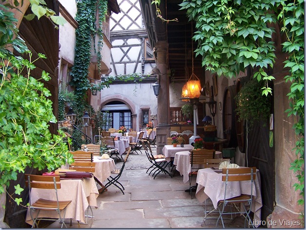 Restaurante en Riquewhir. Alsacia