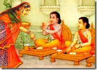 Rama and Lakshmana with their mother