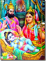 Baby Rama with parents