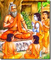 Lord Rama at gurukula