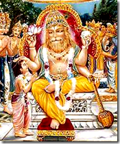 Narasimha Deva blessing Prahlada