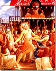 Lord Chaitanya dancing
