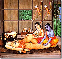 Rama and Lakshmana with Vishvamitra