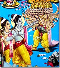 Rama and Lakshmana's fight with Ravana