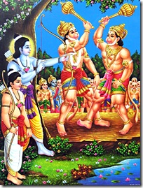 Rama aiming at Vali