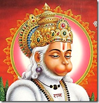 Hanuman in meditation