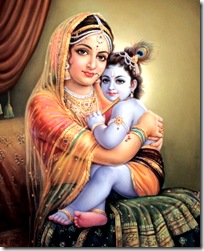 Mother Yashoda and Krishna