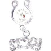 SEXY non-piercing clip on nipple dangle ring pair
