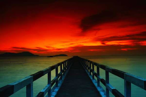 Kijing Beach, sunsit, kalimantan beach, beach scenery