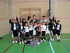 El premini masculí després de guanyar d'un punt a Esporles