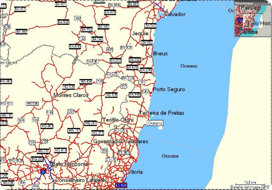 mapas gps brasil argentina chile uruguay