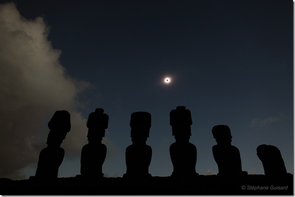 Isla de pascua eclipse solar
