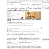 Un barcelonŽs presenta en Pek’n su vuelta al mundo en bicicleta 