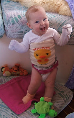 Aurora Miranda standing supported