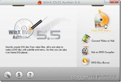 WinX DVD Author 5.5.8 - Imagem do programa