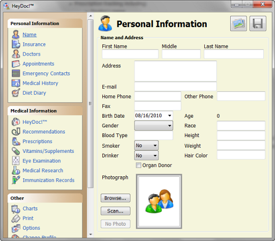 heydoc personal medical records and health information manager
